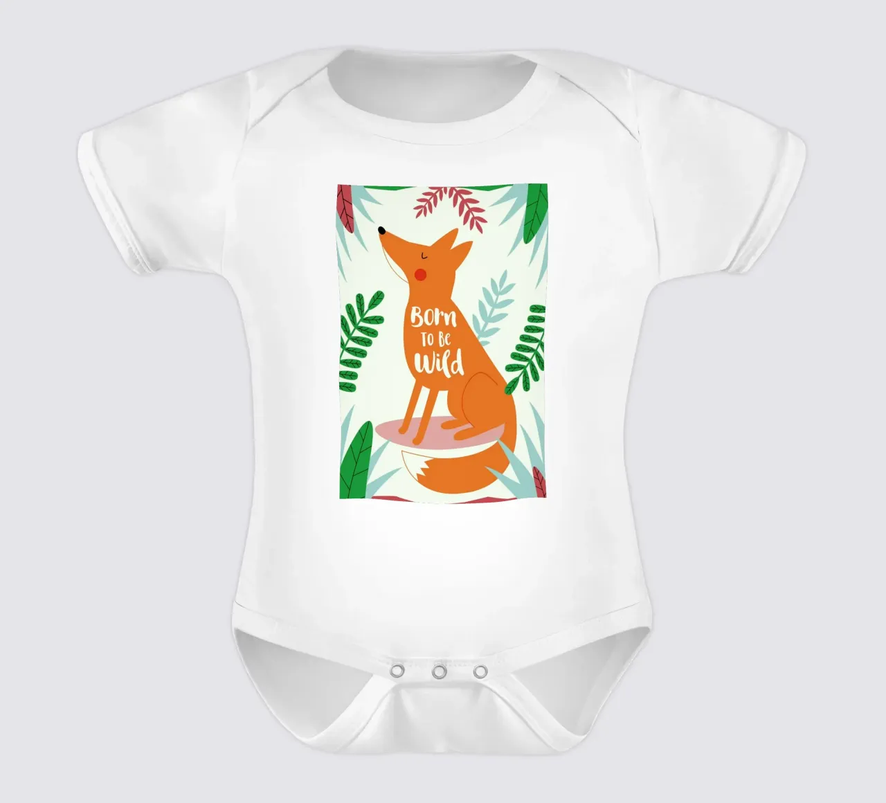 Born to Be Wild Fox body neonato maniche corte da Karin Bijlsma
