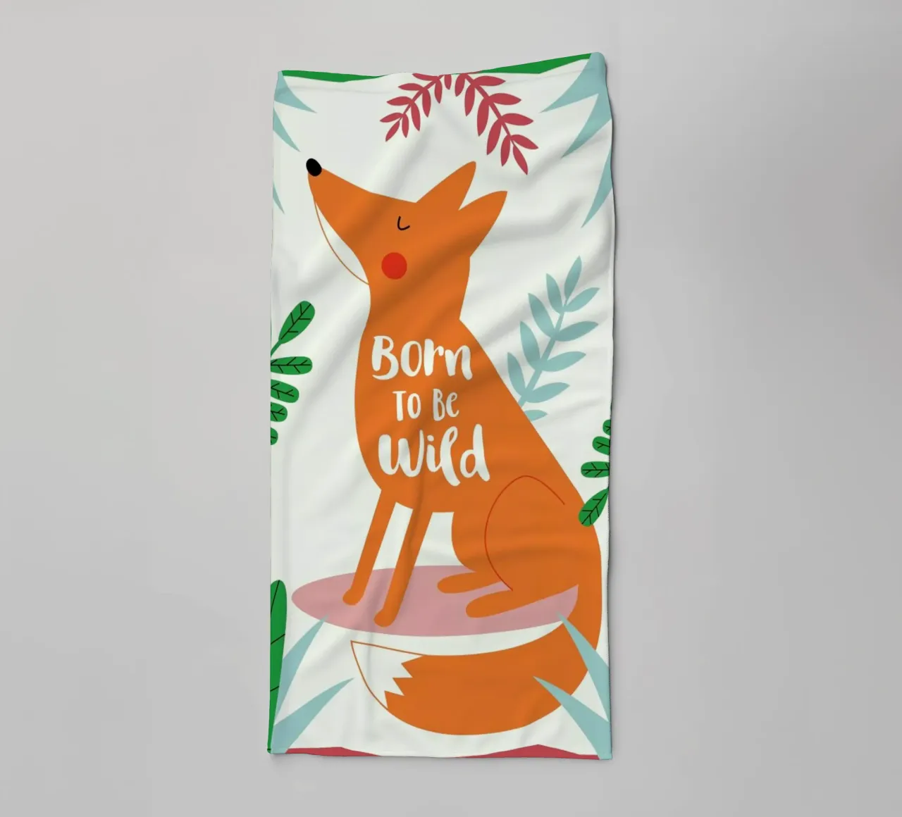 Born to Be Wild Fox asciugamano da bagno da Karin Bijlsma