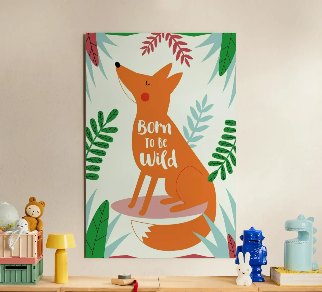 Born to Be Wild Fox alluminio dibond da Karin Bijlsma