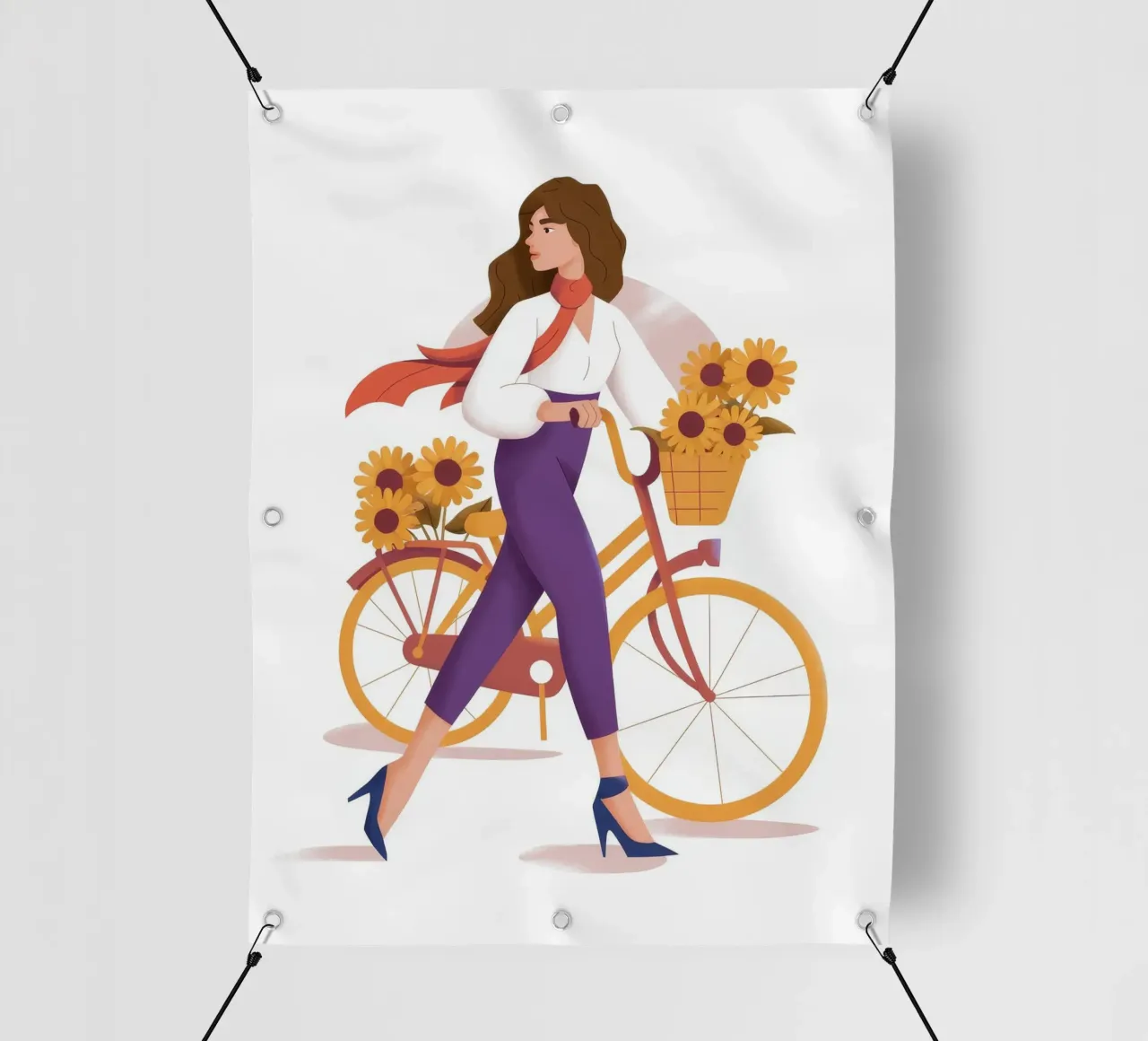 Cavalcata dei girasoli telo in pvc da Artie Shifa