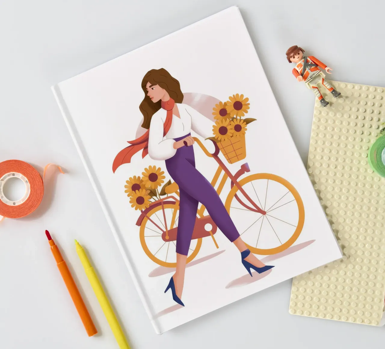 Sunflower Ride notebook by Artie Shifa