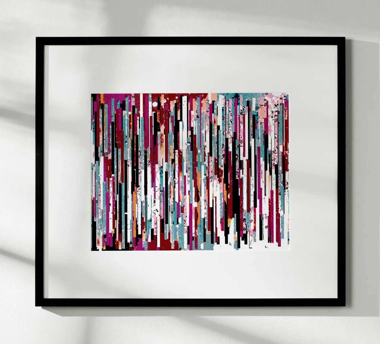 Utopian Incident Abstract Multicolor Collage Painted Pattern hahnemühle by 83oranges