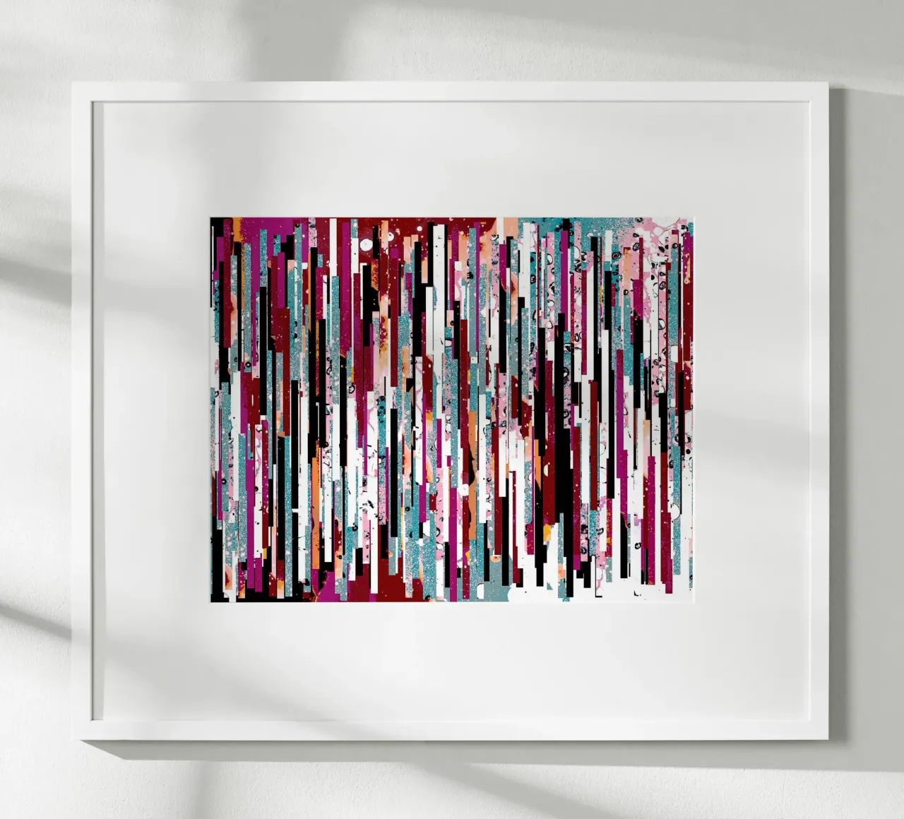 Utopian Incident Abstract Multicolor Collage Painted Pattern hahnemühle by 83oranges