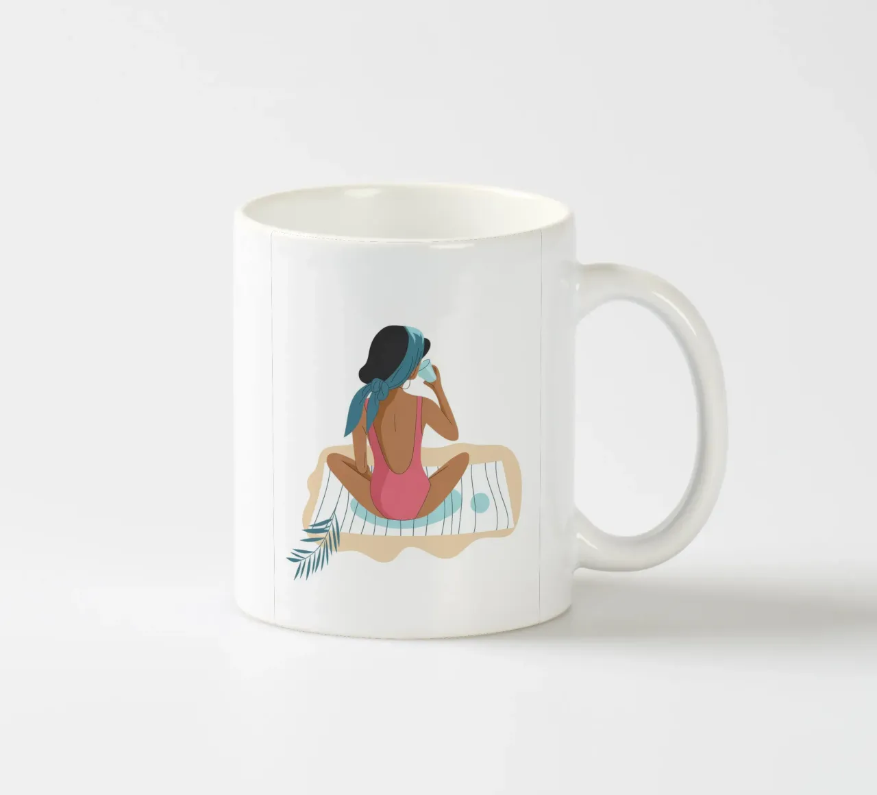 Solitudine illuminata dal sole tazza in ceramica da Artie Shifa