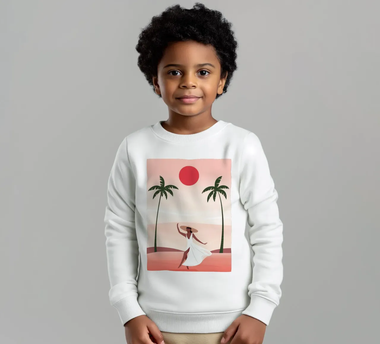 Tanz bei Sonnenuntergang Kinder Sweatshirt von Artie Shifa