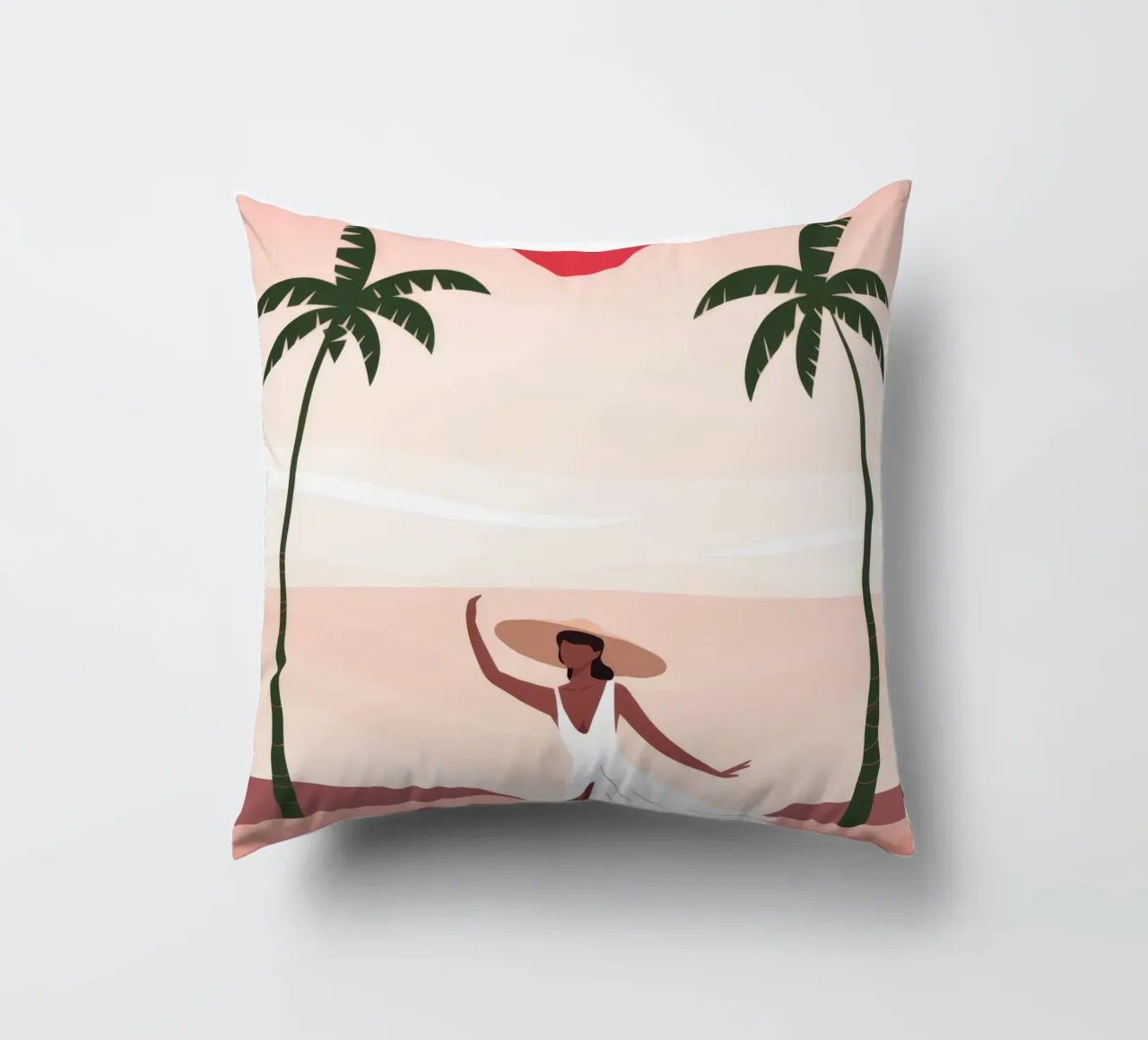 Sunset Dance decorative cushion by Artie Shifa