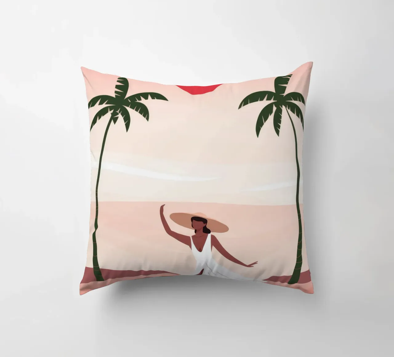 Sunset Dance decorative cushion by Artie Shifa