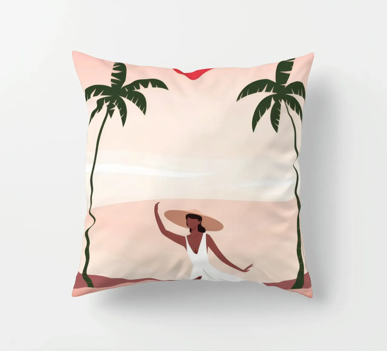 Sunset Dance decorative cushion by Artie Shifa