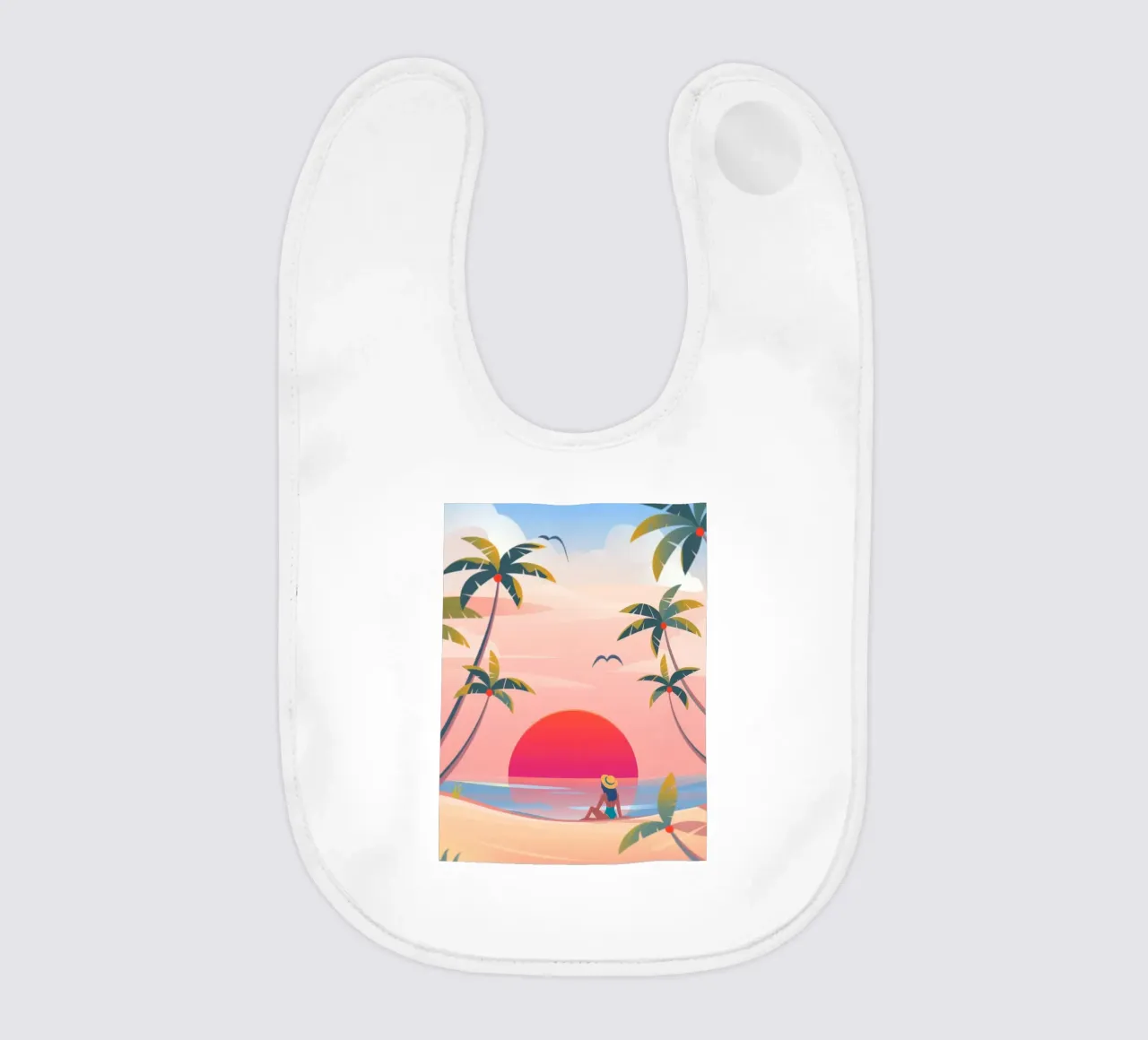 Sunset Reverie baby bib by Artie Shifa