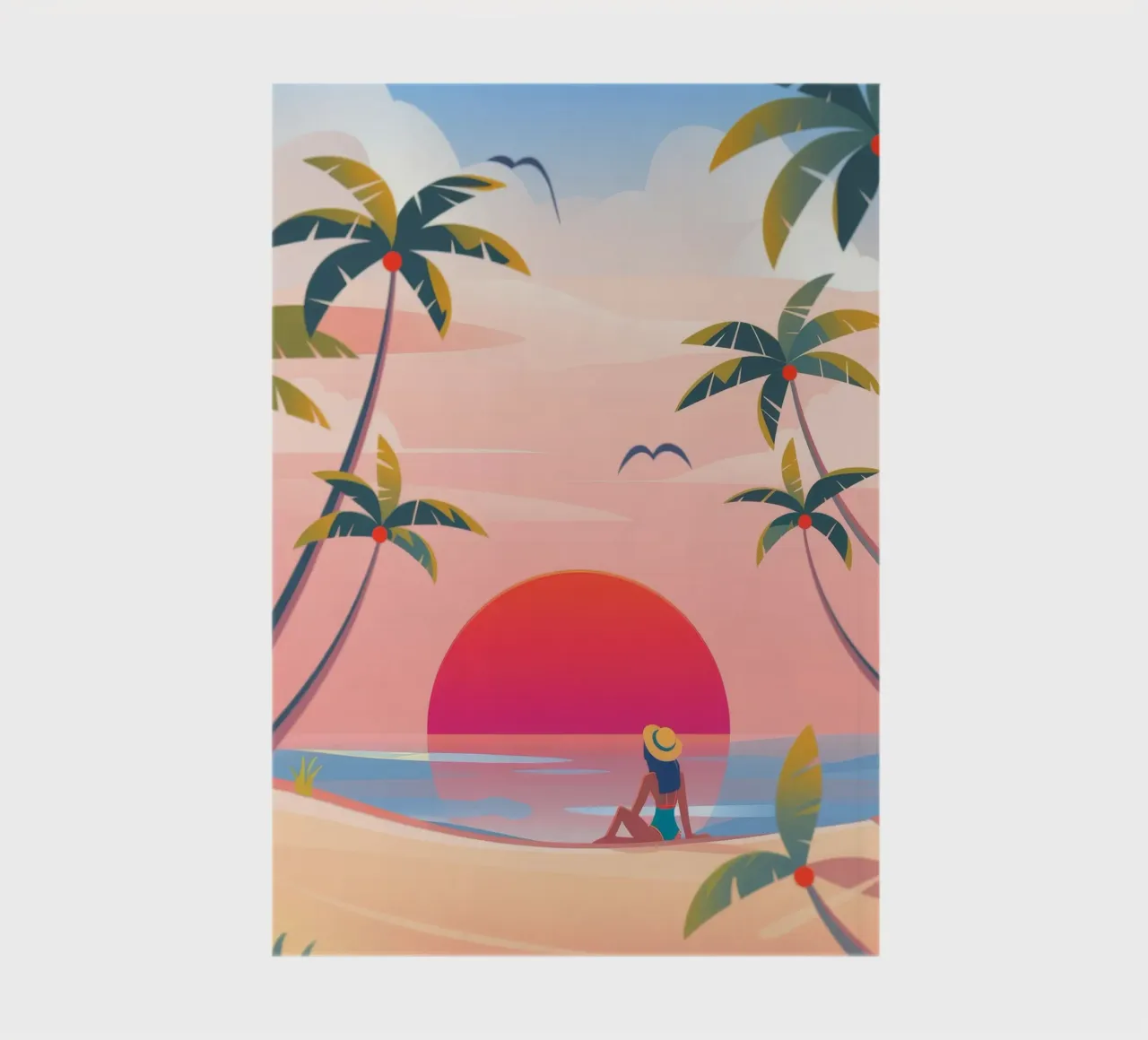 Sunset Reverie notebook by Artie Shifa