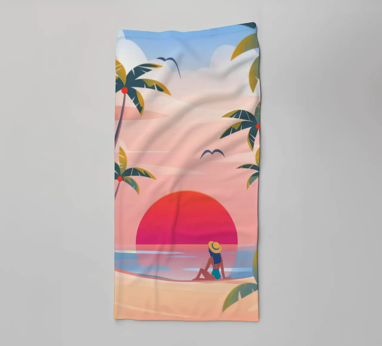 Sunset Reverie towel by Artie Shifa