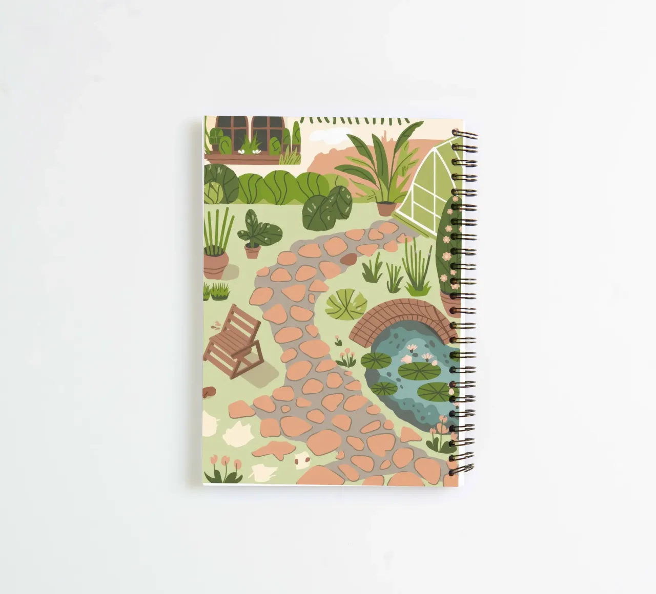 Tranquil Path spiral notebook by Artie Shifa