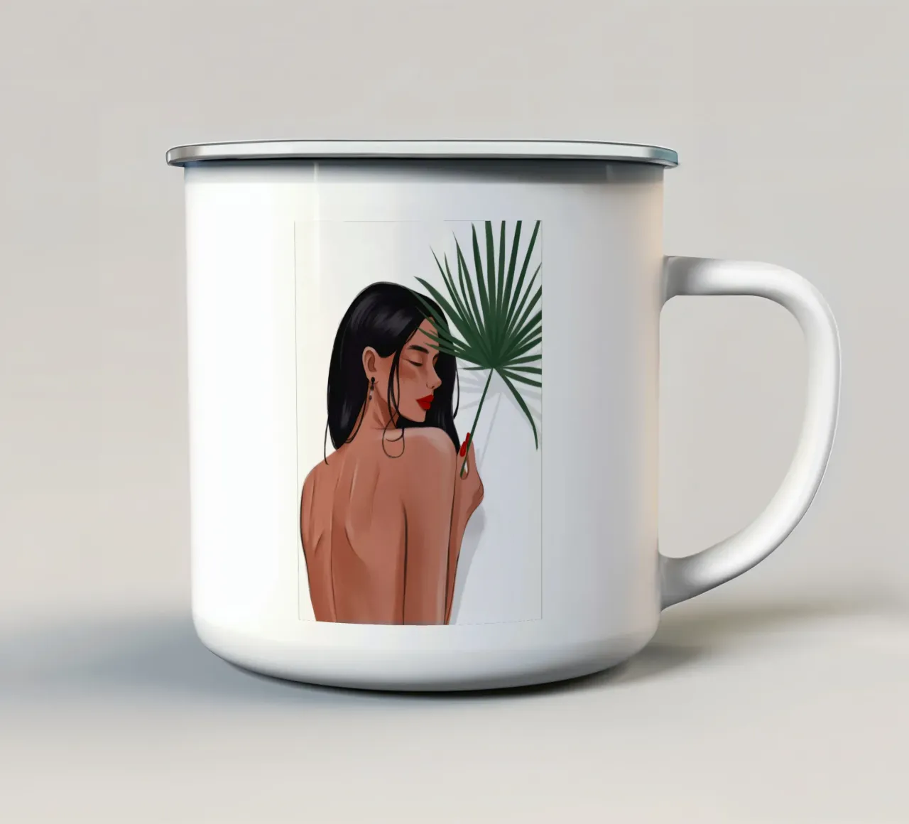 Serenità tropicale tazza in smalto da Artie Shifa