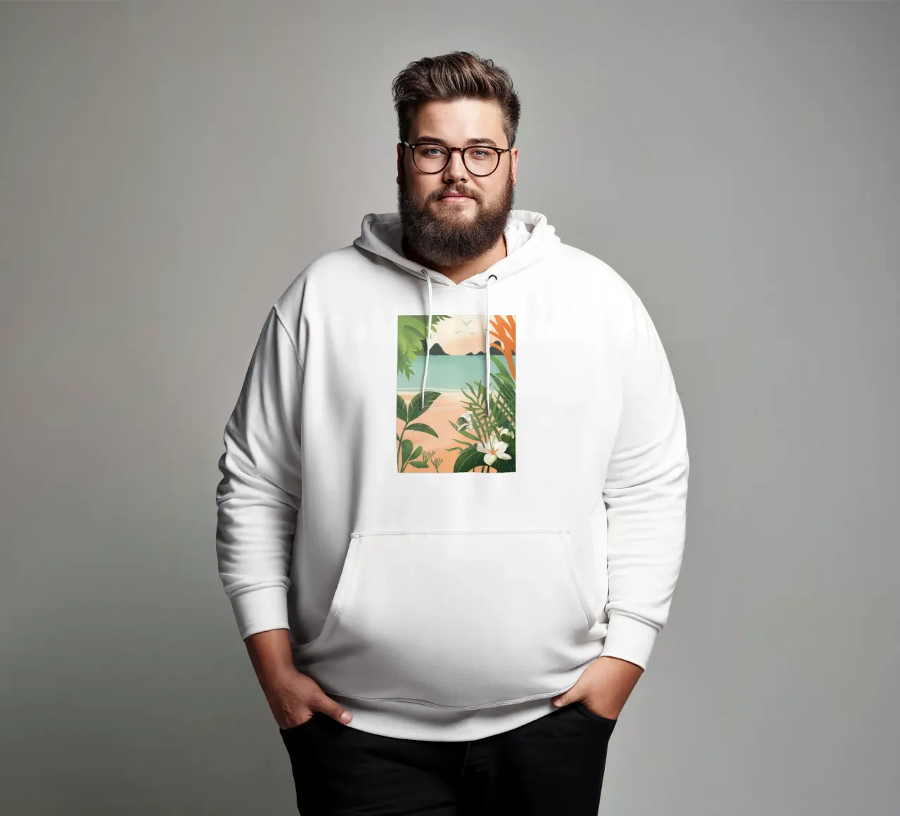 Tranquillità tropicale felpa con cappuccio da Artie Shifa