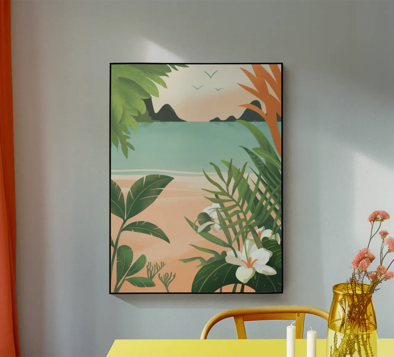 Tranquilidad tropical metacrilato de Artie Shifa