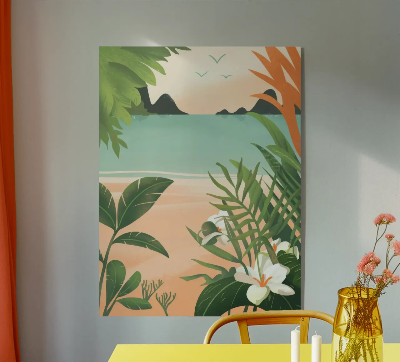 Tranquilidad tropical metacrilato de Artie Shifa