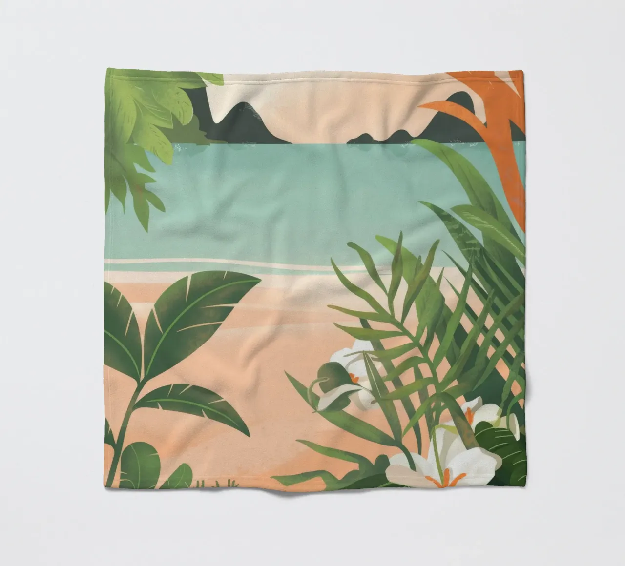 Tranquillità tropicale coperta in pile da Artie Shifa