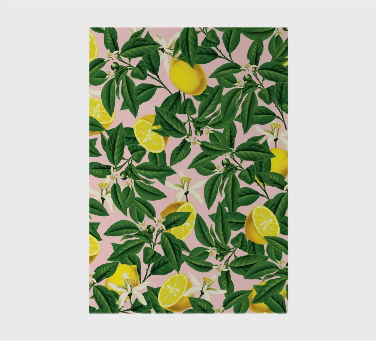 Lemonade Botanical Nature Pastel Tropical Floral Pattern carnet de notes de 83oranges