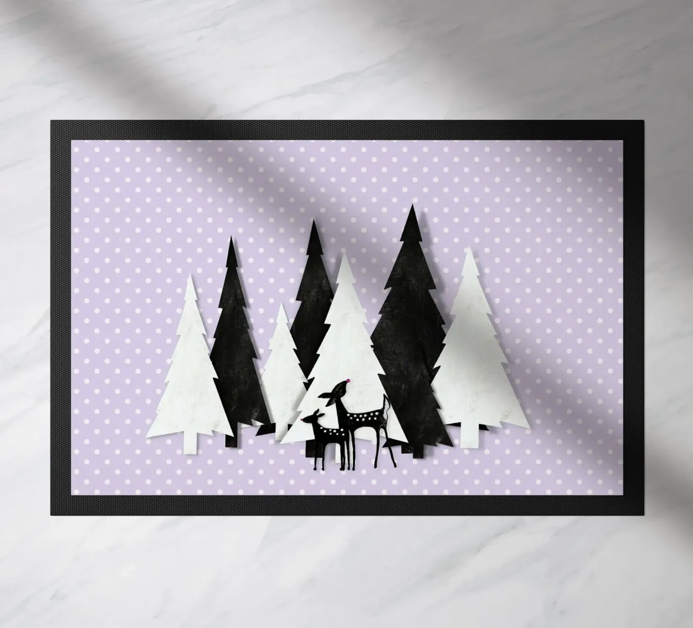 Winter Forest doormat by Monika Strigel