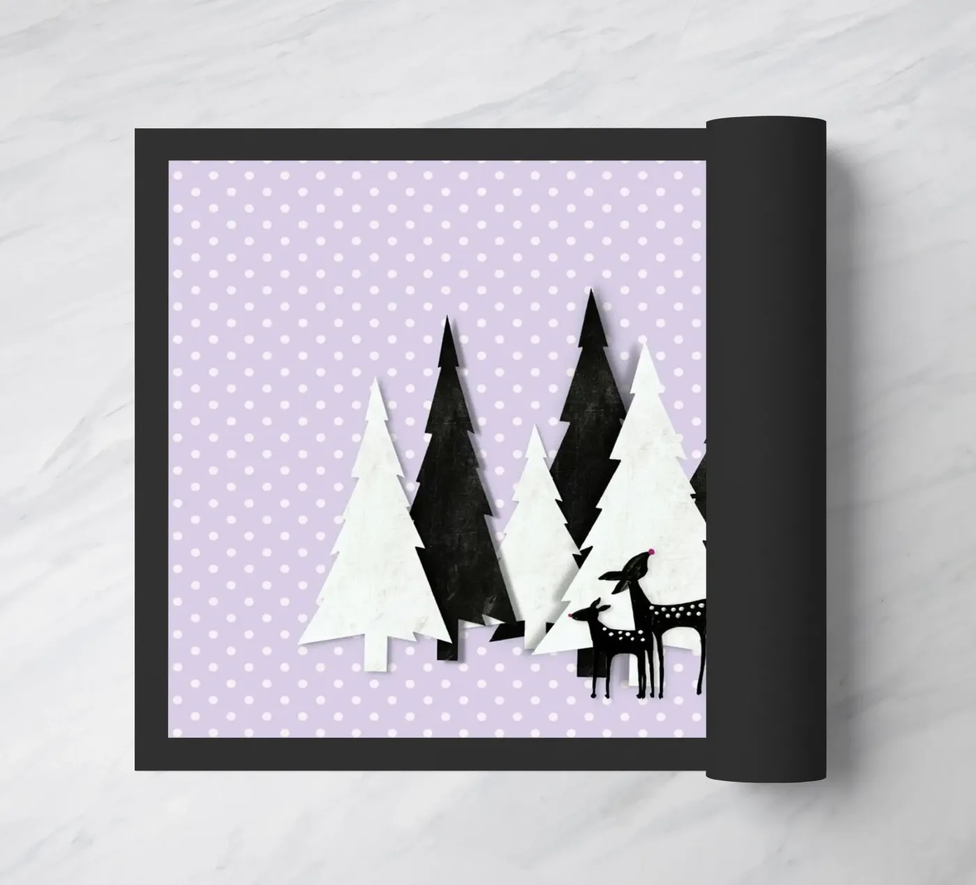 Winter Forest doormat by Monika Strigel