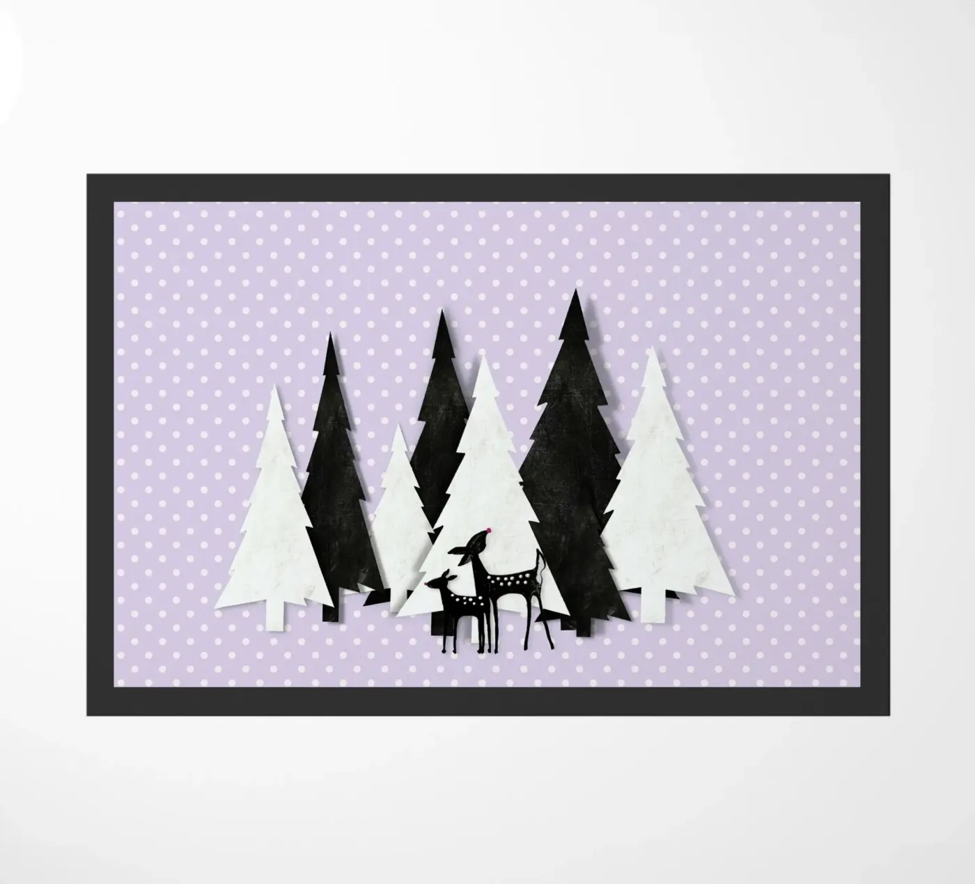 Winter Forest doormat by Monika Strigel
