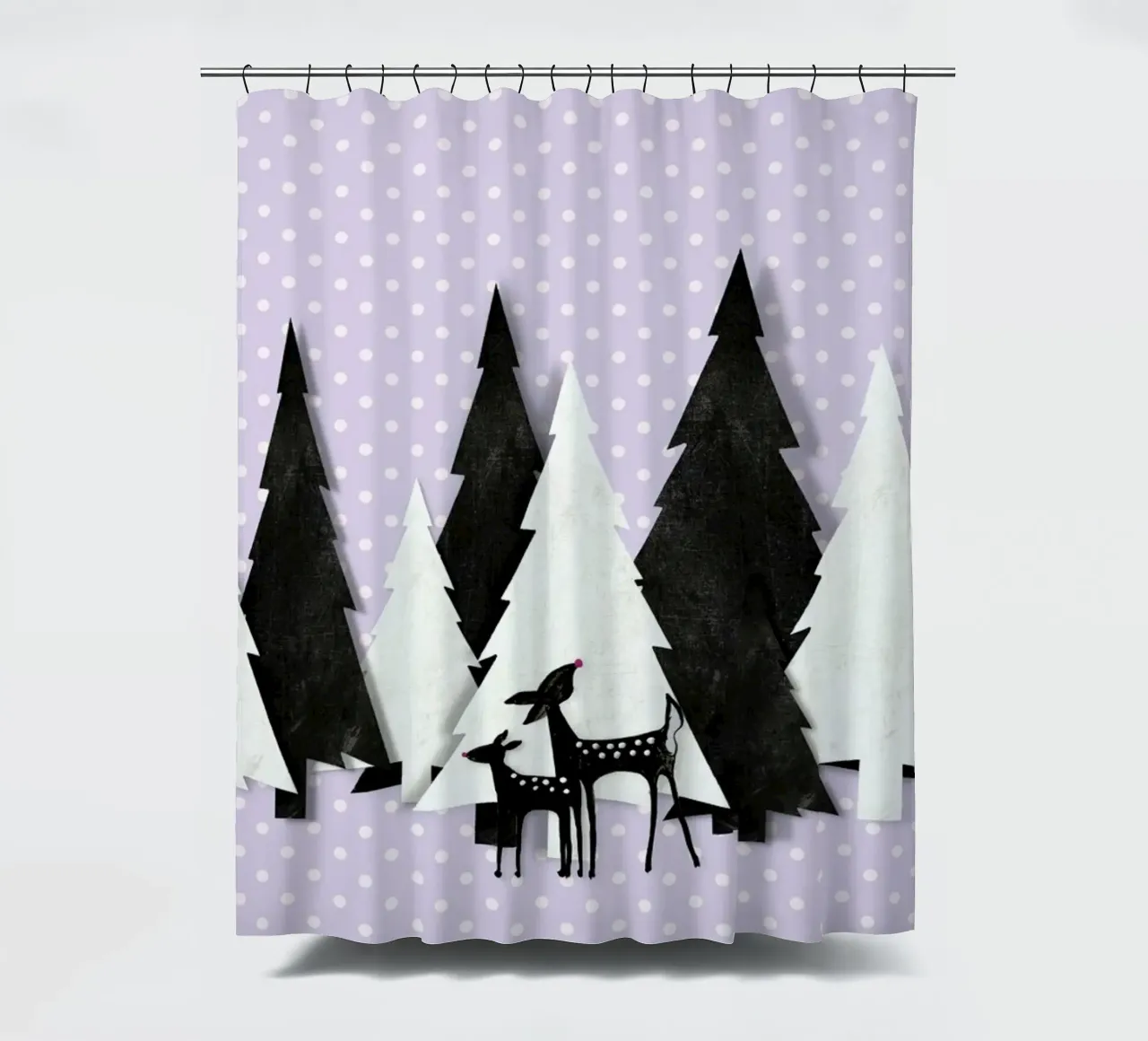 Foresta invernale tenda da doccia da Monika Strigel
