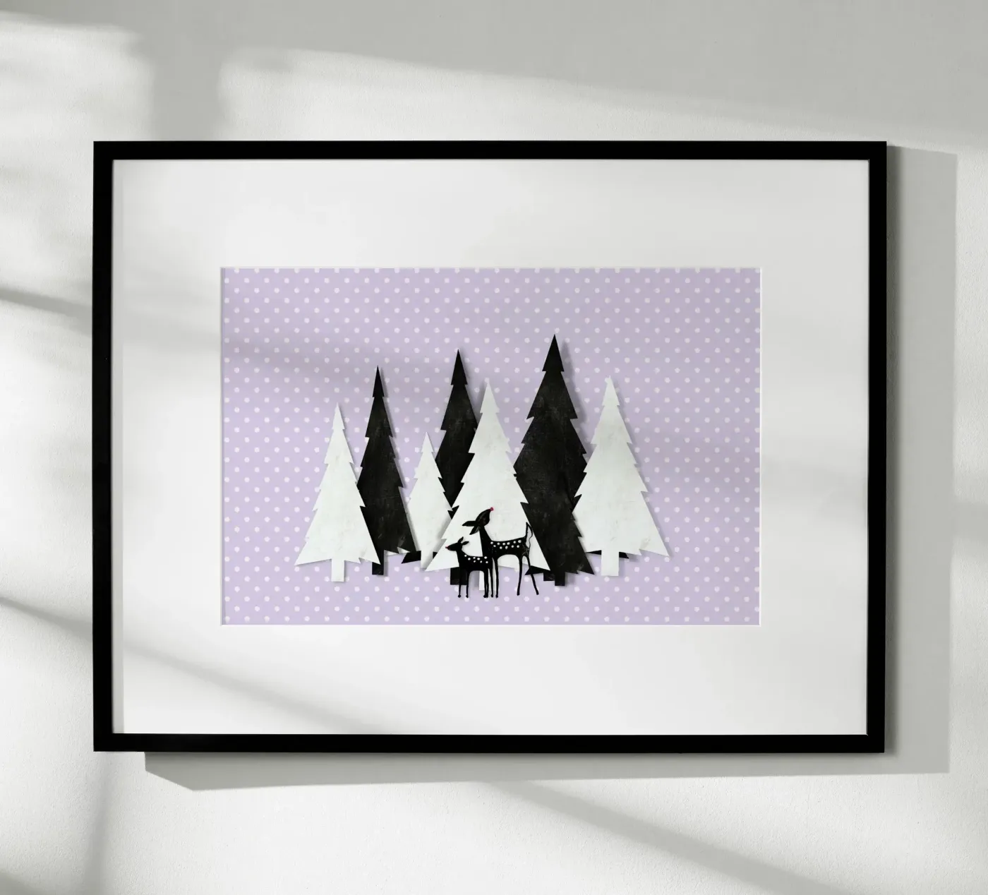 Winter Forest Poster von Monika Strigel