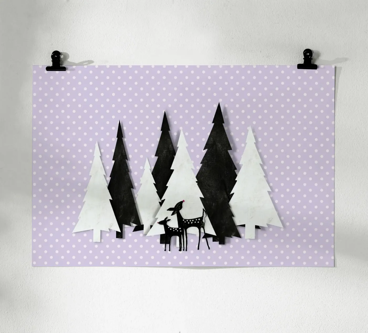 Winter Forest Poster von Monika Strigel