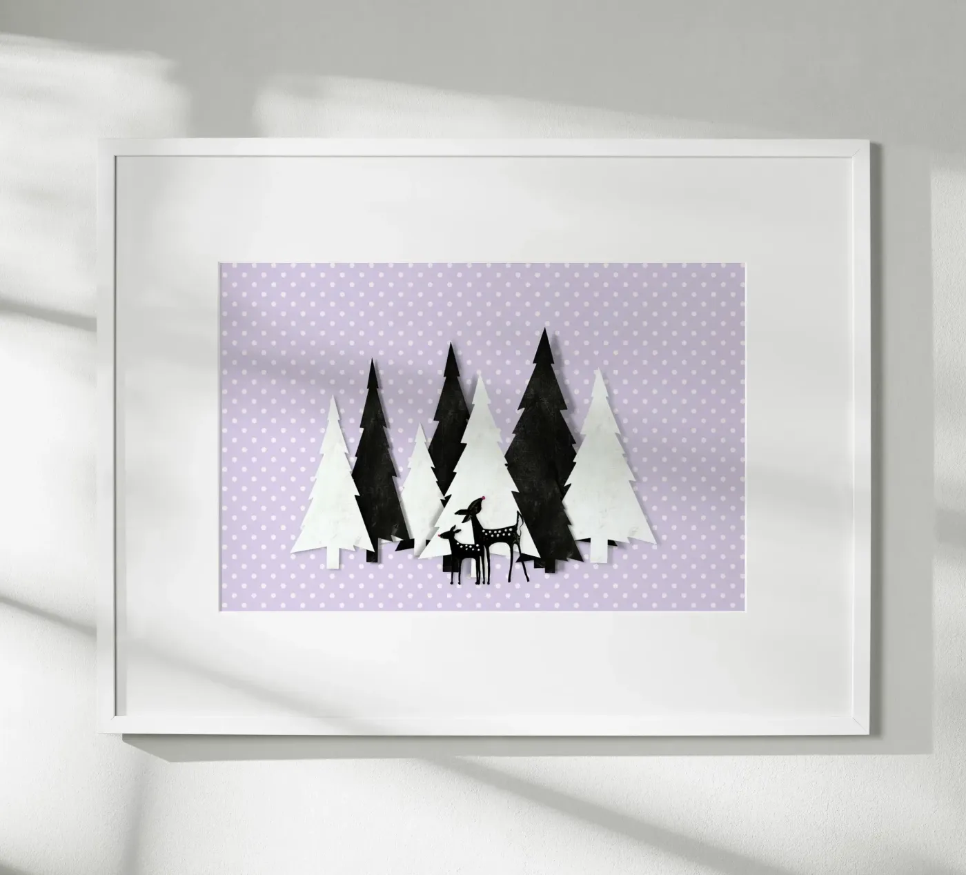 Winter Forest Poster von Monika Strigel