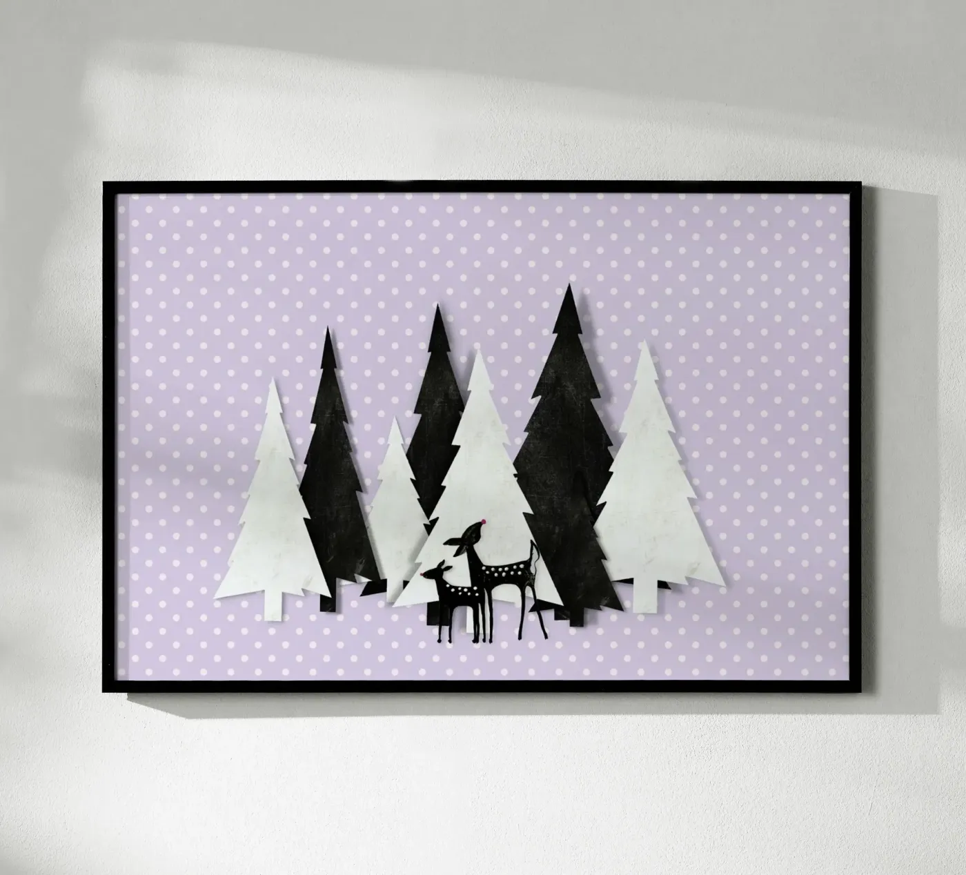 Winter Forest Poster von Monika Strigel