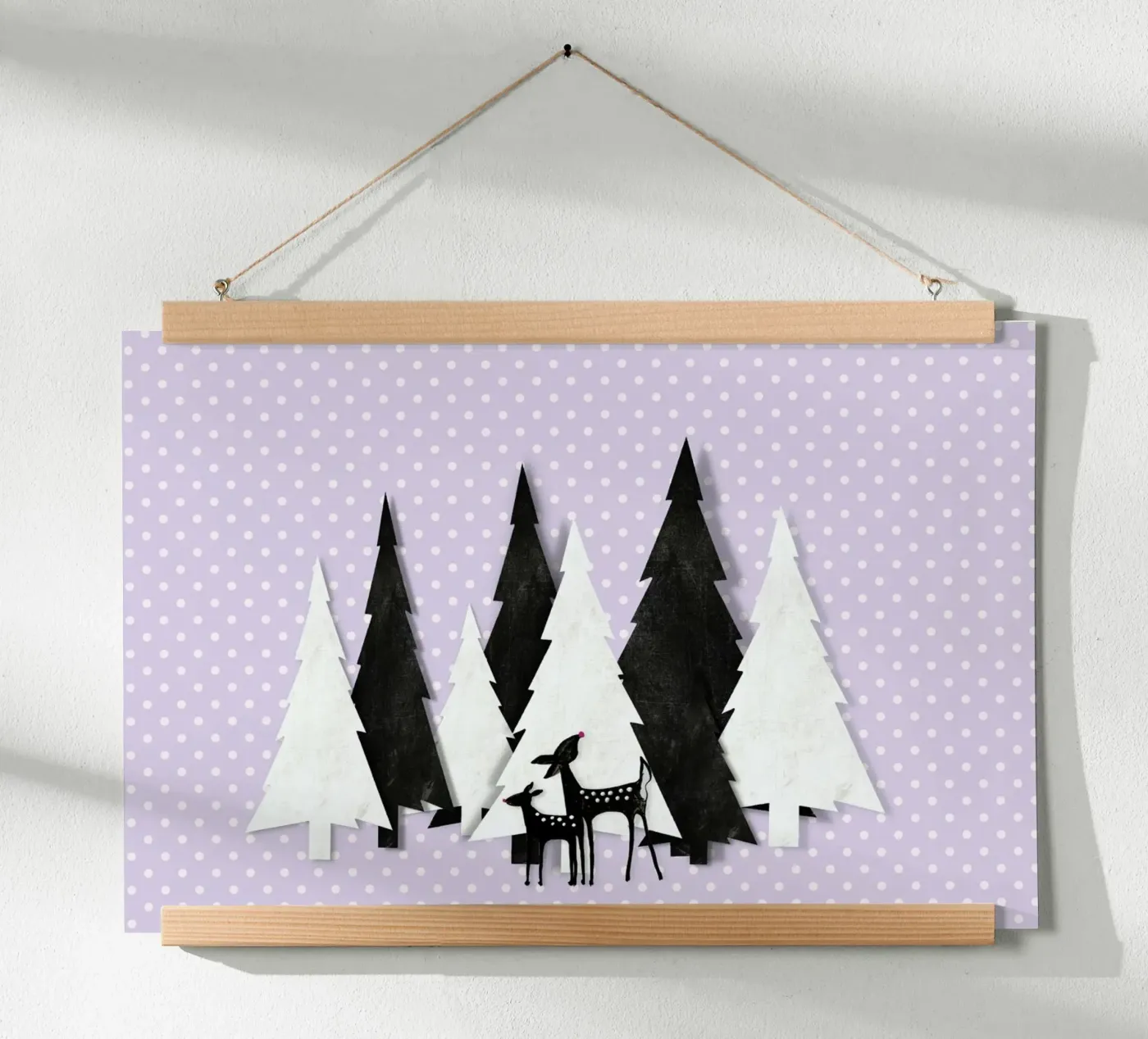 Winter Forest Poster von Monika Strigel