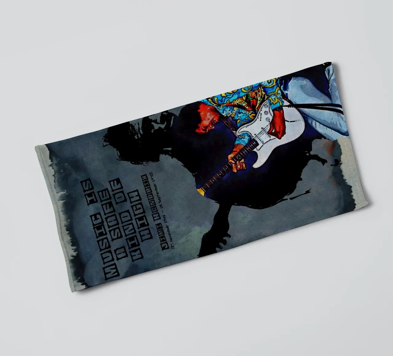La musique est une forme d'euphorie sans danger serviette de bain de Gunawan Rb