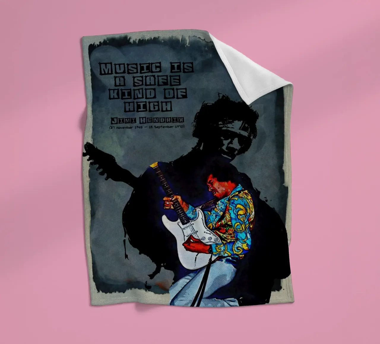 La musique est une forme d'euphorie sans danger plaid polaire de Gunawan Rb