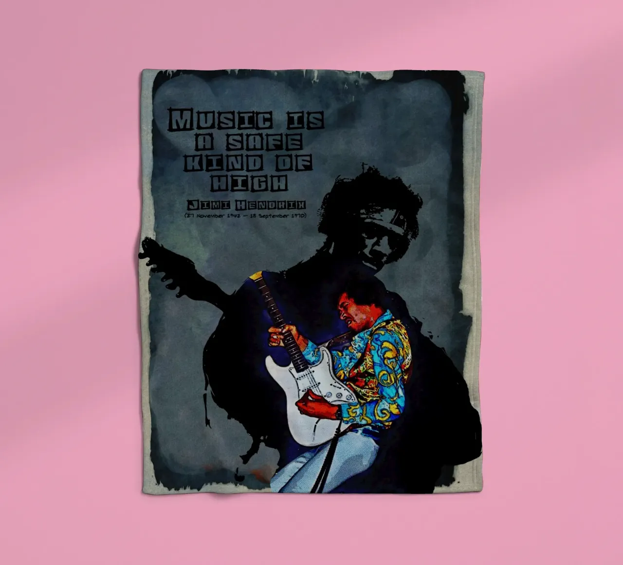 La musique est une forme d'euphorie sans danger plaid polaire de Gunawan Rb