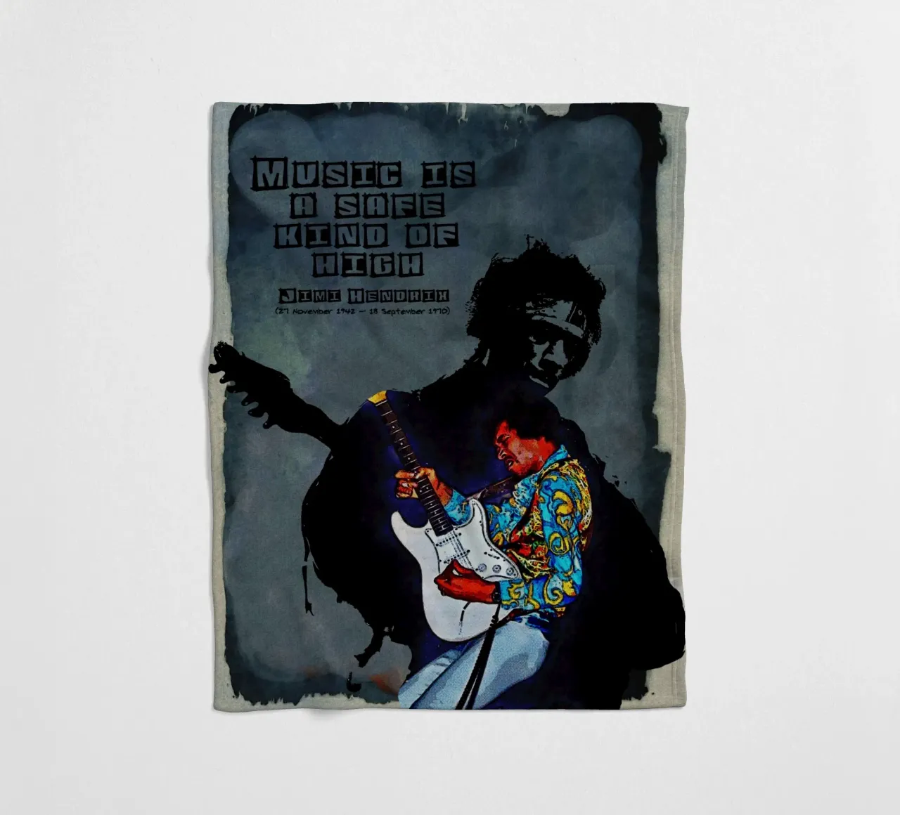 La musique est une forme d'euphorie sans danger plaid polaire de Gunawan Rb