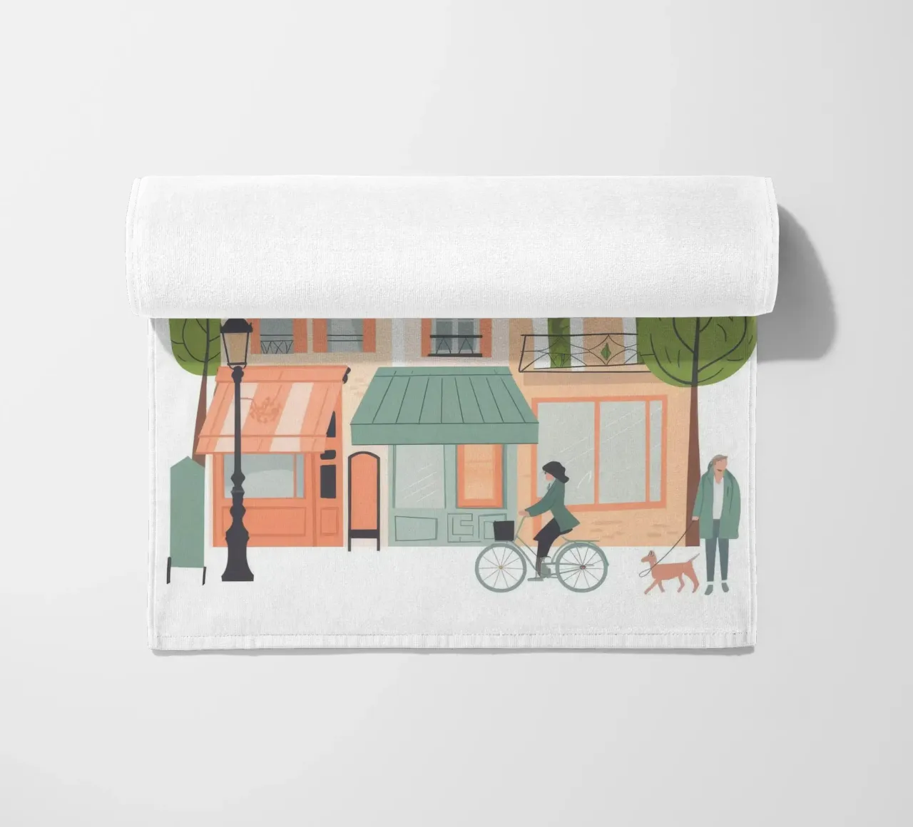 Urban Stroll beach towel by Artie Shifa