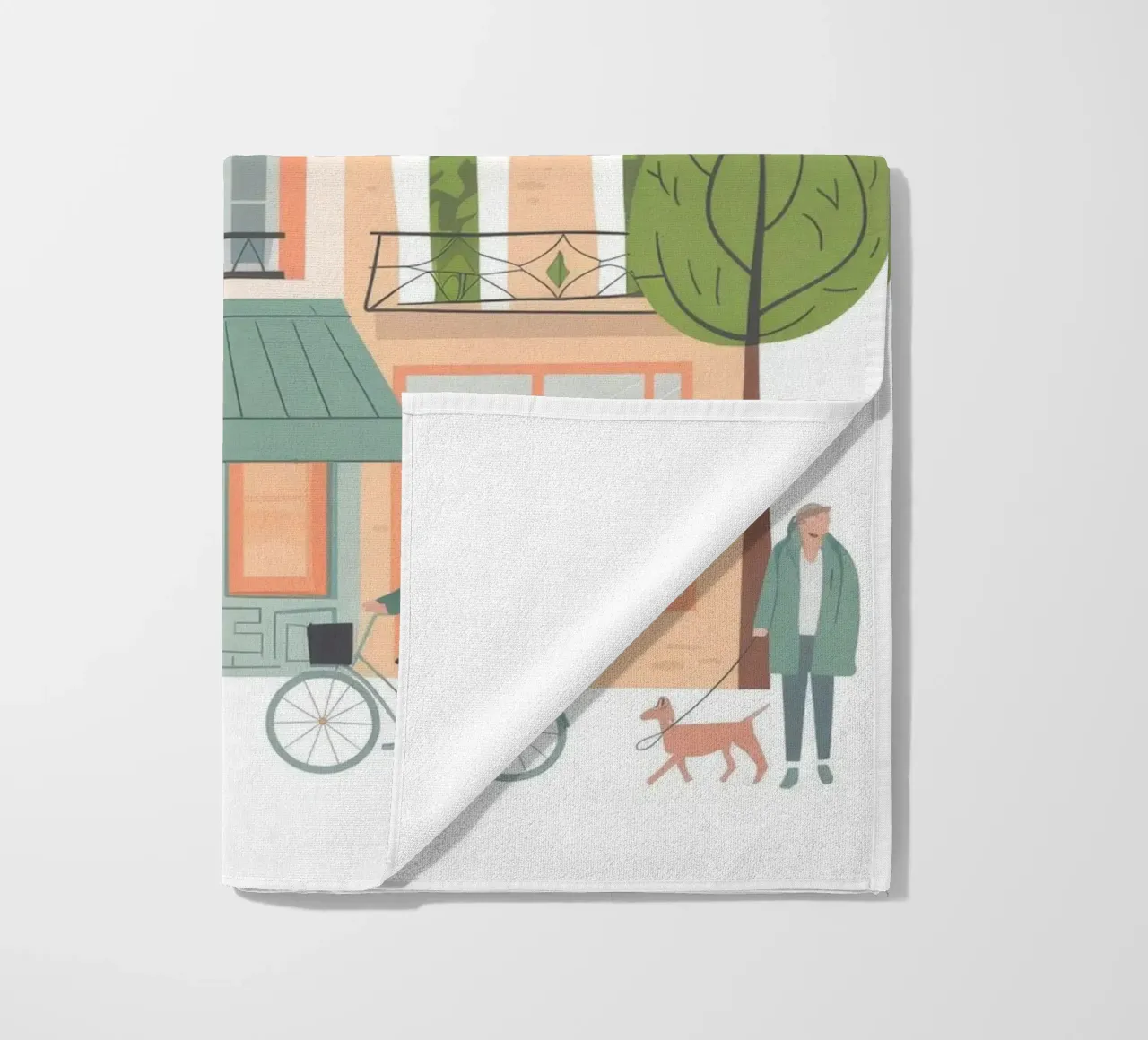 Urban Stroll beach towel by Artie Shifa