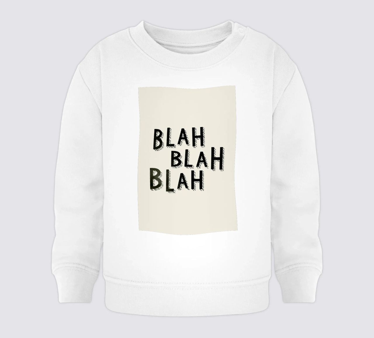 Blah Blah Blah felpa neonato da Kind of Style