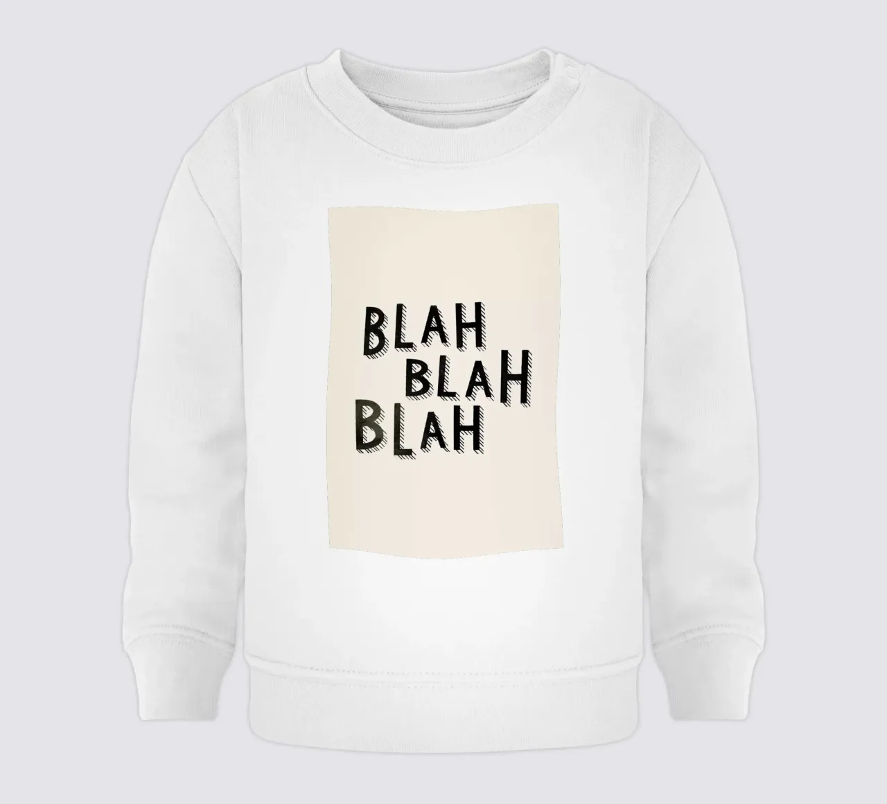 Blah Blah Blah felpa neonato da Kind of Style