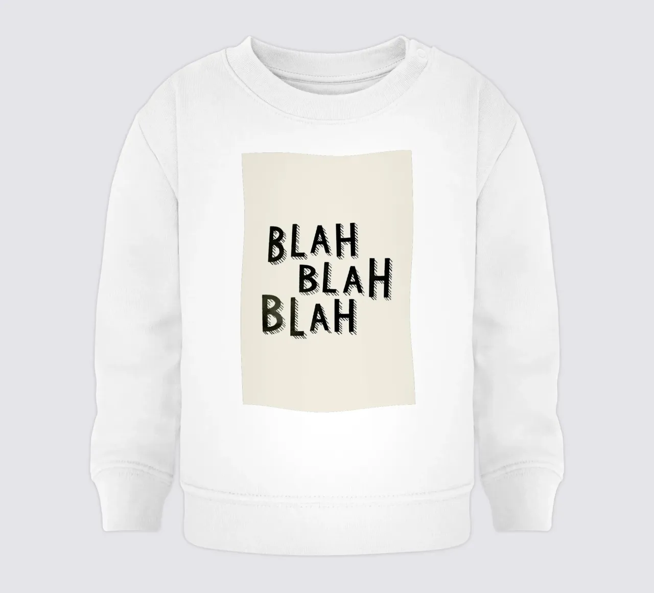 Blah Blah Blah Baby Sweatshirt von Kind of Style