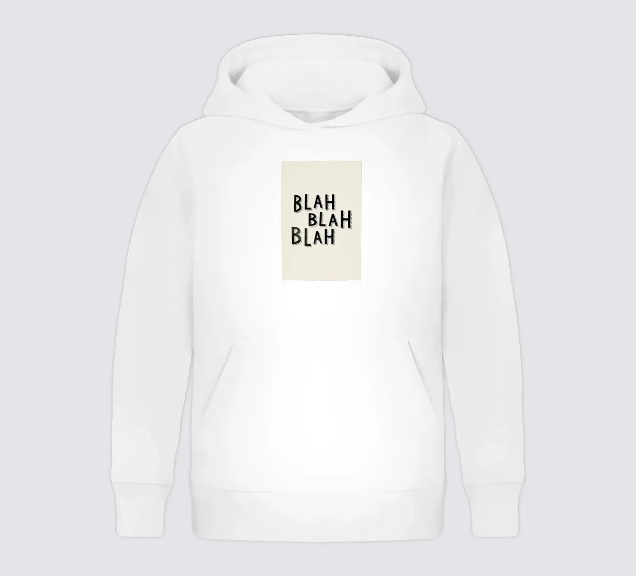 Blah Blah Blah felpa bambino con cappuccio da Kind of Style