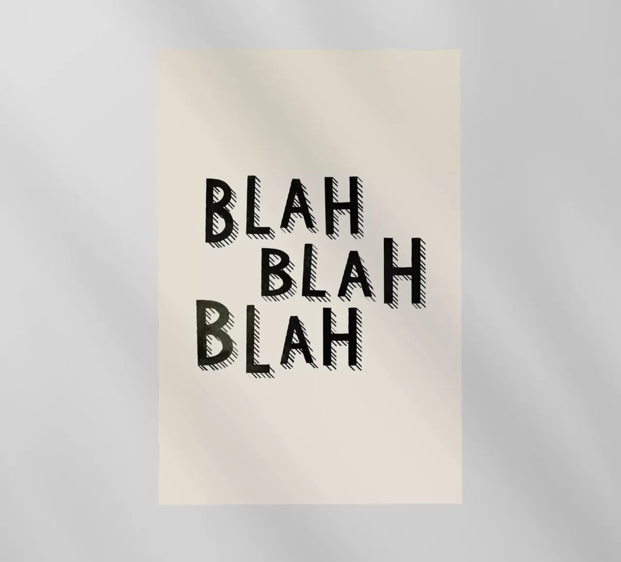 Blah Blah Blah pellicola backlit da Kind of Style