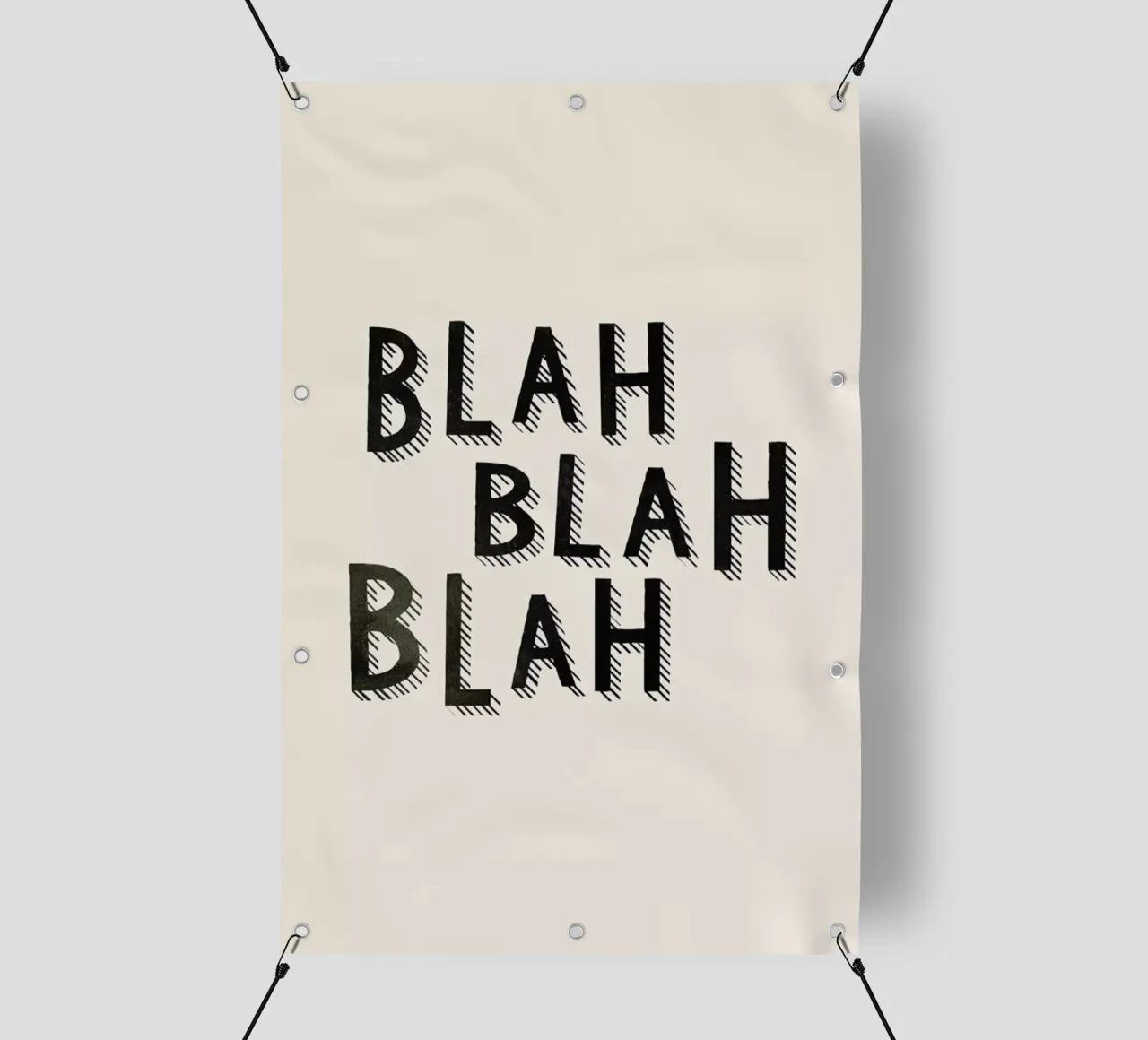 Blah Blah Blah telo in pvc da Kind of Style