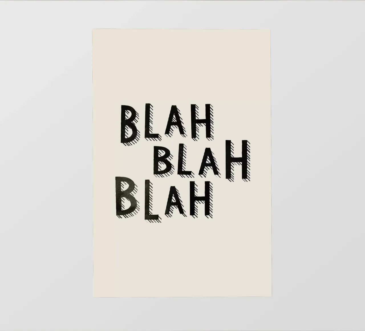 Blah Blah Blah telo in pvc da Kind of Style