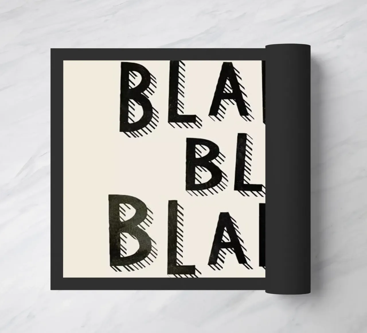 Blah Blah Blah doormat by Kind of Style