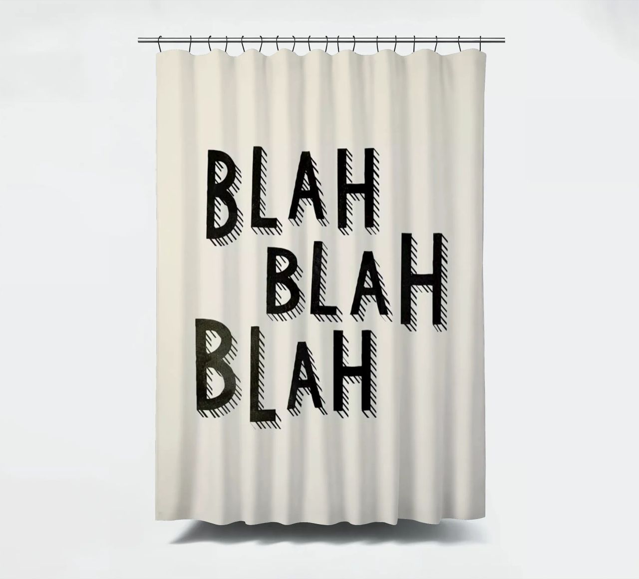 Blah Blah Blah Duschvorhang von Kind of Style