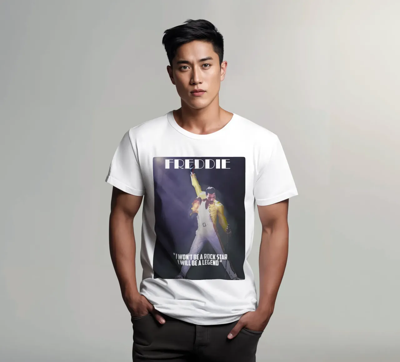 Non sarò una rockstar, sarò una leggenda t-shirt da Gunawan Rb