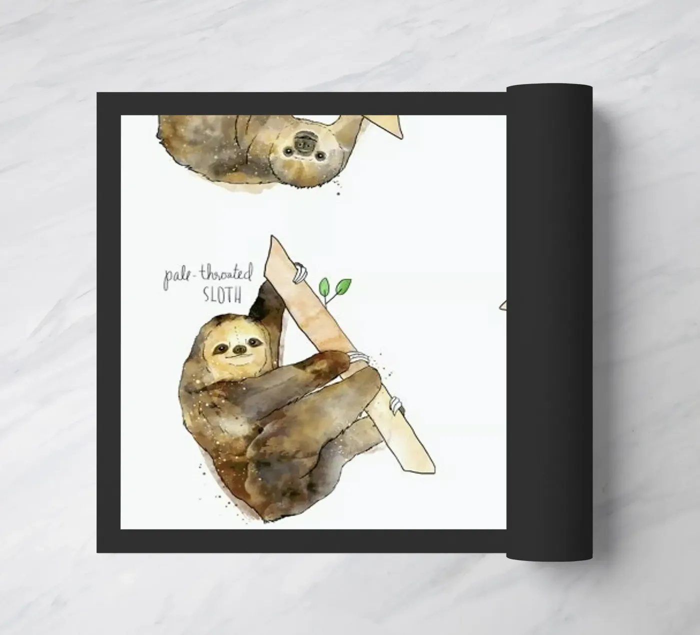 Sloths doormat by Amy Hamilton