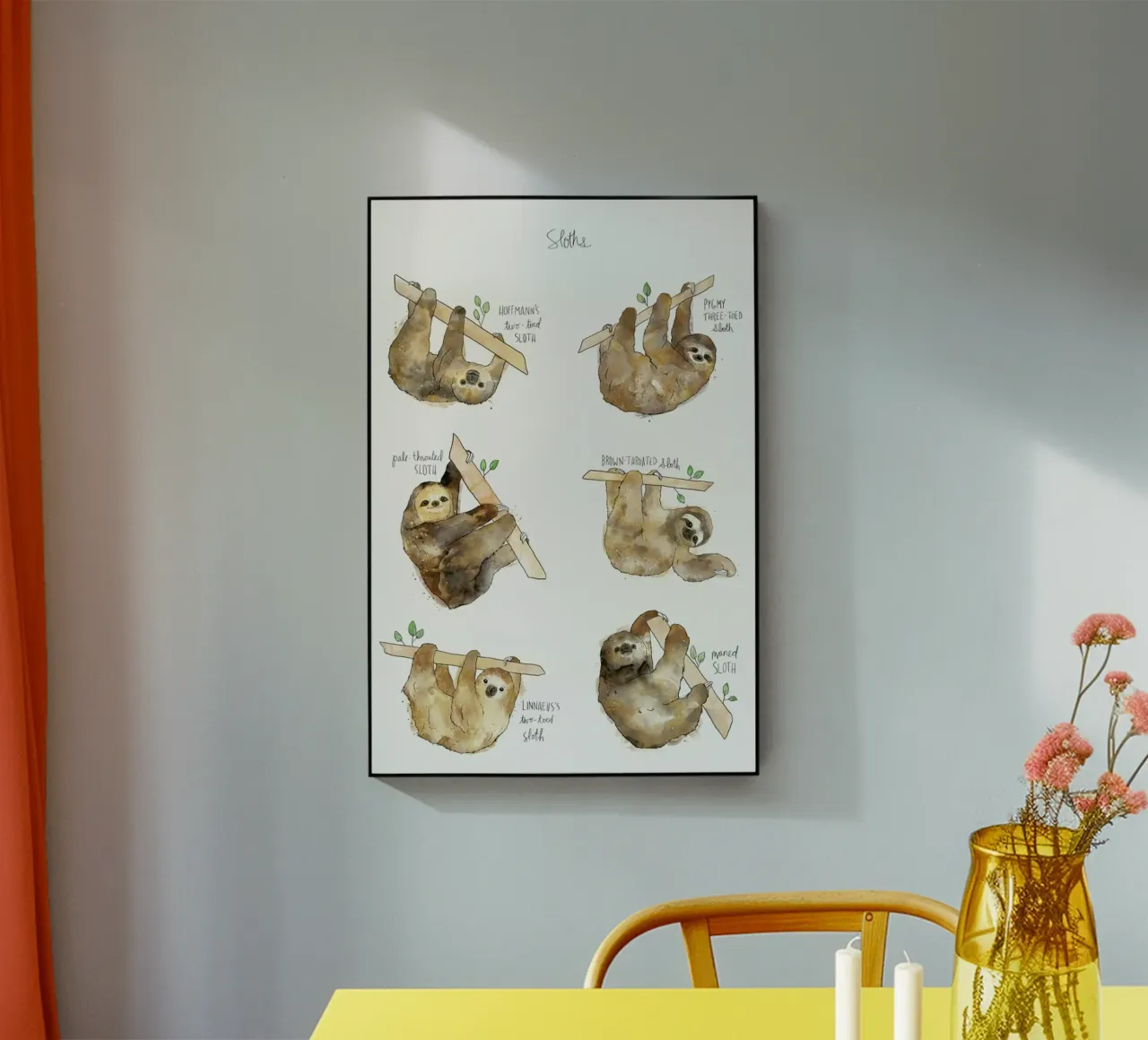 Sloths plexiglass da Amy Hamilton