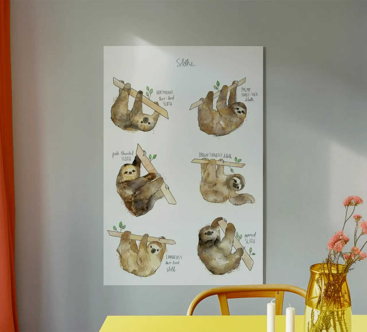 Sloths plexiglass da Amy Hamilton